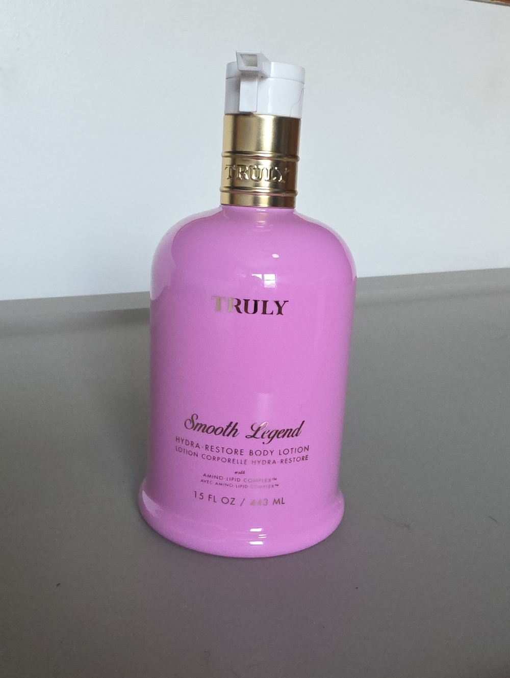 TRULY Smooth Legend Hydra-Restore Body Lotion - Pink with Gold Accents
